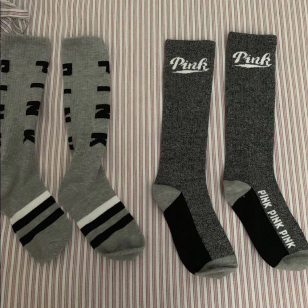 Victories Secret Pink Knee Socks never worn